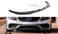 Spojler pod nárazník lipa Mercedes-Benz E63 AMG Sedan W212 Facelift černý lesklý plast