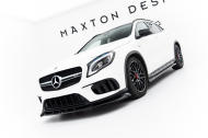Spojler pod nárazník lipa Mercedes-Benz GLA 45 AMG X156 Facelift černý lesklý plast