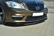 Spojler pod nárazník lipa Mercedes S-Class W221 AMG černý lesklý plast