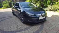 Spojler pod nárazník lipa Opel Astra J GTC 2009- černý lesklý plast