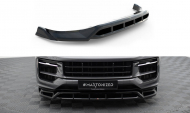 Spojler pod nárazník lipa Porsche Cayenne Mk3 Facelift černý lesklý plast