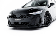 Spojler pod nárazník lipa V.1 Audi A6 S-Line C9 černý lesklý plast