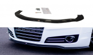 Spojler pod nárazník lipa V.1 Audi A8 D4 černý lesklý plast