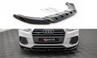 Spojler pod nárazník lipa V.1 Audi Q3 S-Line 8U Facelift černý lesklý plast
