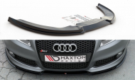 Spojler pod nárazník lipa V.1 Audi RS4 B7 černý lesklý plast