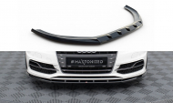 Spojler pod nárazník lipa V.1 Audi S3 / A3 S-Line Sportback / Hatchback 8V černý lesklý plast