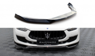Spojler pod nárazník lipa V.1 Maserati Ghibli Mk3 Facelift černý lesklý plast
