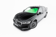 Spojler pod nárazník lipa V.1 Škoda Superb Mk4 černý lesklý plast