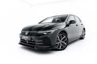 Spojler pod nárazník lipa V.1 Volkswagen Golf Mk8 Facelift černý lesklý plast