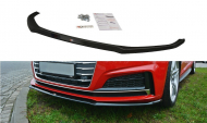 Spojler pod nárazník lipa V.2 Audi A5 F5 S-Line 16- černý lesklý plast