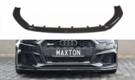 Spojler pod nárazník lipa V.2 Audi RS3 8V FL Sportback černý lesklý plast