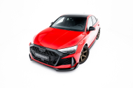 Spojler pod nárazník lipa V.2 Audi RS3 Sedan 8Y Facelift černý lesklý plast