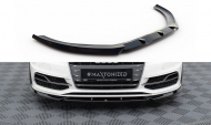 Spojler pod nárazník lipa V.2 Audi S3 / A3 S-Line Sportback / Hatchback 8V černý lesklý plast