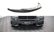 Spojler pod nárazník lipa V.2 BMW X5 M-Pack F15 černý lesklý plast