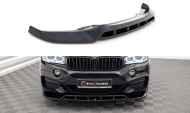 Spojler pod nárazník lipa V.2 BMW X6 M-Pack F16 černý lesklý plast