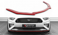 Spojler pod nárazník lipa V.2 Ford Mustang Mk6 Facelift červený lesklý plast