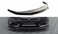 Spojler pod nárazník lipa V.2 Honda Civic Mk10 černý lesklý plast
