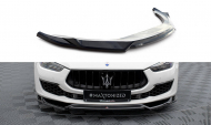 Spojler pod nárazník lipa V.2 Maserati Ghibli Mk3 Facelift černý lesklý plast