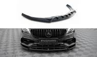 Spojler pod nárazník lipa V.2 Mercedes-Benz A AMG-Line W176 Facelift černý lesklý plast