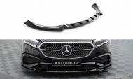 Spojler pod nárazník lipa V.2 Mercedes-Benz E AMG-Line W214 černý lesklý plast