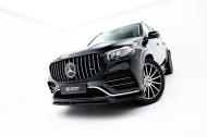 Spojler pod nárazník lipa V.2 Mercedes-Benz GLS AMG-Line X167 Facelift černý lesklý plast