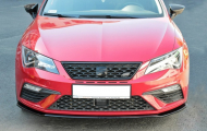 Spojler pod nárazník lipa v.2 Seat Leon Mk3 Cupra Facelift carbon look