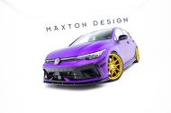 Spojler pod nárazník lipa V.2 Volkswagen Golf R Mk8 Facelift černý lesklý plast