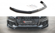 Spojler pod nárazník lipa V.3 Audi RS3 8V Facelift černý lesklý plast