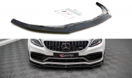Spojler pod nárazník lipa V.3 Mercedes-AMG C63 Coupe C205 Facelift černý lesklý plast
