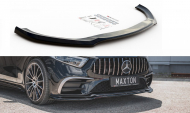Spojler pod nárazník lipa V.3 Mercedes-Benz CLS AMG-Line C257 černý lesklý plast