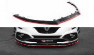 Spojler pod nárazník lipa V.3 Renault Megane RS Mk4 černý leský plast + červená