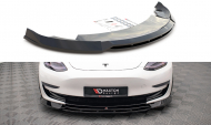 Spojler pod nárazník lipa V.3 Tesla Model 3 carbon look
