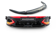 Spojler pod nárazník lipa V.3 Volkswagen Golf GTI Clubsport Mk8 Facelift černý lesklý plast