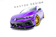 Spojler pod nárazník lipa V.3 Volkswagen Golf R Mk8 Facelift černý lesklý plast