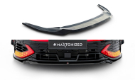 Spojler pod nárazník lipa V.4 Volkswagen Golf GTI Clubsport Mk8 Facelift černý lesklý plast