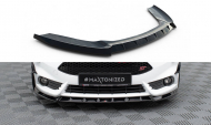 Spojler pod nárazník lipa V.6 Ford Fiesta ST Mk7 Facelift černý lesklý plast