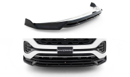 Spojler pod nárazník lipa Volkswagen Atlas R-Line Mk1 Facelift 2 černý lesklý plast