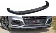 Spojler pod přední nárazník lipa Audi SQ5/Q5 S-line MkII černý lesklý plast