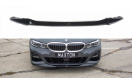 Spojler pod přední nárazník lipa V.1 BMW 3 G20 M-pack 2019- černý lesklý plast