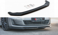 Spojler pod přední nárazník lipa V.2 VW Golf 7 GTI černý lesklý plast