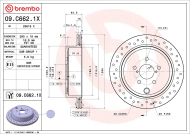 Sportovní brzdové kotouče Brembo - zadní chlazené - Subaru  290mm