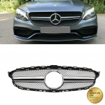 Sportovní maska - Mercedes-Benz C-Class (W205) 2014-2018 AMG style -  stříbrná