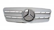 Sportovní maska Mercedes-Benz CLK C208 97-02 CL LOOK chrom/stříbrná