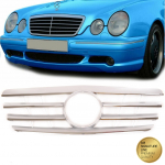 Sportovní maska - Mercedes-Benz E-Class (W210) Facelift 1999-2002 - chrom / silver