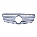 Sportovní maska - Mercedes-Benz E-Class W212  2009-2013 - chrom / silver