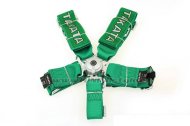 Sportovní pásy Takata replica 5-bodové green harness