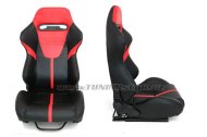 Sportovní sedačka kožená R-LOOK II Black - Red
