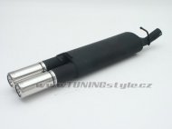 Sportovní výfuk ULTER SPORT Univerzální , vstup vlevo , koncovka double 80x65mm typ 1