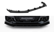 Street pro spojler pod nárazník lipa + flaps Audi RS5 Coupe / Sportback F5 černo červený
