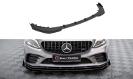Street pro spojler pod nárazník lipa + flaps Mercedes-AMG C43 Coupe C205 Facelift Facelift černo ...